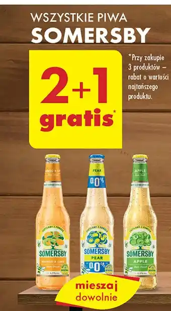 Biedronka Piwo Somersby Apple oferta