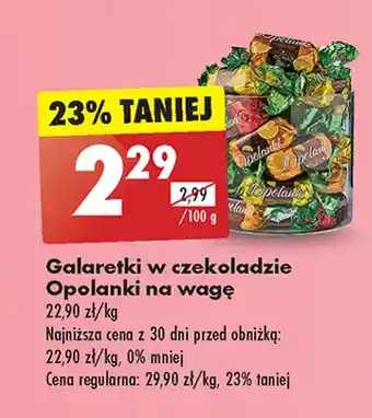Biedronka Galaretki w czekoladzie Odra Opolanki oferta