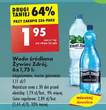 Biedronka Woda niegazowana Żywiec Zdrój oferta
