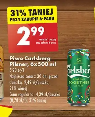 Biedronka Piwo Carlsberg oferta
