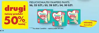 Biedronka Pieluszki dla dzieci 5 Pampers Pants oferta