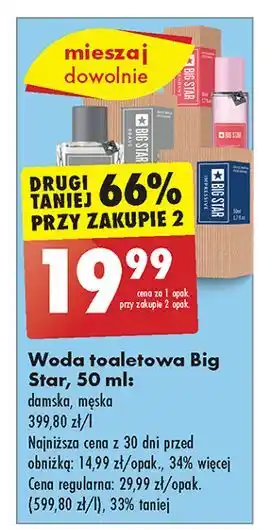 Biedronka Woda toaletowa Big Star Impressive oferta