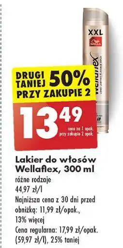 Biedronka Lakier do włosów shiny hold Wellaflex oferta