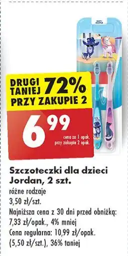 Biedronka Szczoteczka do zębów 6-9 lat Jordan Step By oferta