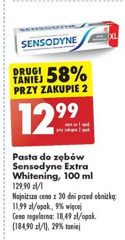 Biedronka Pasta do zębow Sensodyne Daily Whitening oferta