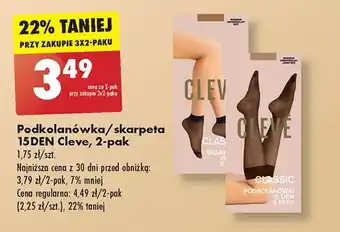 Podkolanówki 15 den Cleve