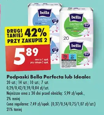 Biedronka Podpaski Bella Perfecta Ultra Green oferta