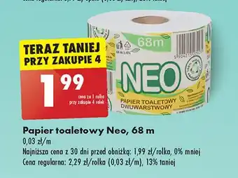 Biedronka Papier toaletowy Neo oferta