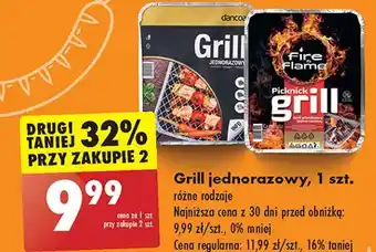 Biedronka Grill jednorazowy Fire & Flame oferta