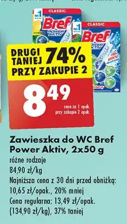 Biedronka Kostka do wc 4 function pine Bref Power Aktiv oferta