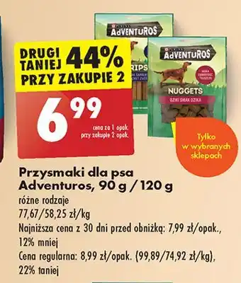 Biedronka Nuggets o smaku dzika Purina Adventuros oferta