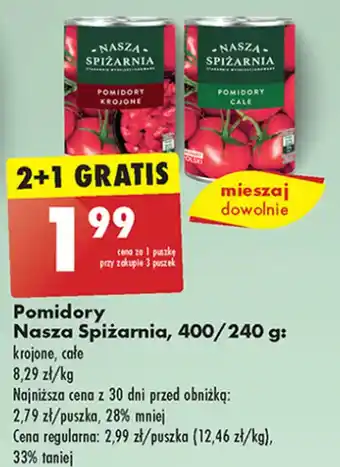 Biedronka Pomidory Nasza Spiżarnia oferta