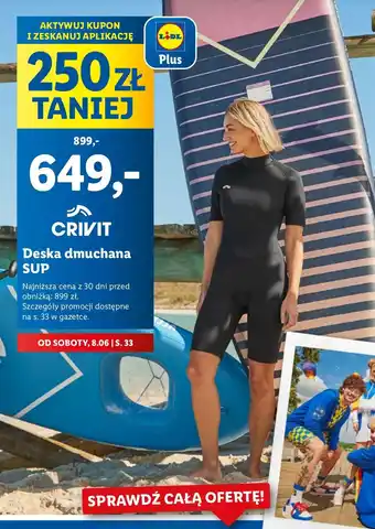Lidl Deska sup Crivit oferta