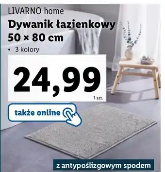 Lidl Dywanik łazienkowy 50 x 80 cm Livarno Home oferta