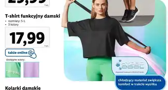 Lidl T-shirt damski sportowy s-l Crivit oferta