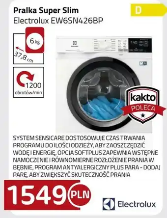 Kakto Pralka Electrolux oferta