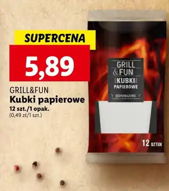 Lidl Kubki papierowe Grill&Fun oferta