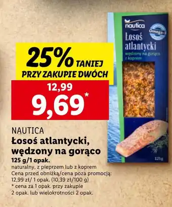 Lidl Łosoś wędzony Nautica oferta