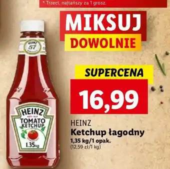 Lidl Ketchup łagodny Heinz oferta
