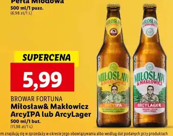 Lidl Piwo Miłosław & Makłowicz Arcylager oferta