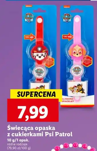 Lidl Świecąca opaska z cukierkami psi patrol oferta