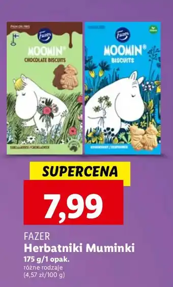 Lidl Ciasteczka muminki Fazer oferta