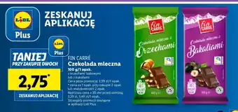 Lidl Czekolada z orzechami laskowymi Fin Carre oferta