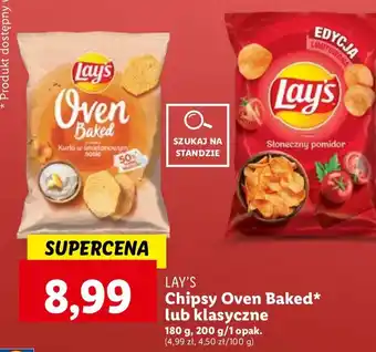 Lidl Chipsy kurki w śmietanowym sosie Lay's Oven Baked (Prosto Z Pieca) oferta