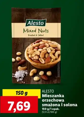 Mieszanka orzechowa prażona i solona Alesto