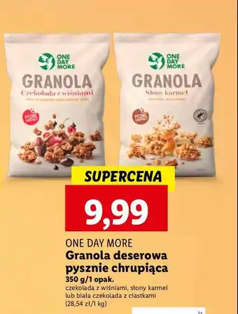 Lidl Granola czekolada z wiśniami One day more oferta