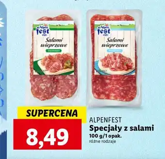Lidl Salami bauernsalami Alpen Fest oferta