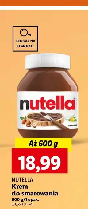 Lidl Krem czekoladowo-orzechowy Nutella oferta