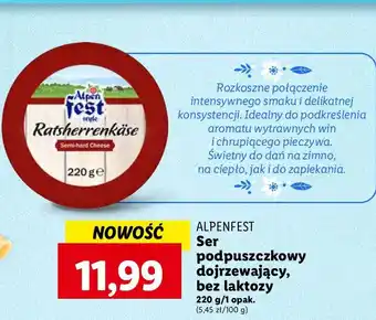 Lidl Ser podpuszczkowy Alpen Fest oferta