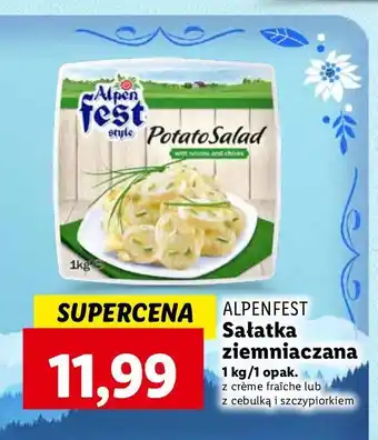 Lidl Sałatka ziemniaczana z cebulą i szczypiorkiem Alpen Fest oferta