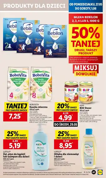Lidl Mleko 2 Bebilon Advance Pronutra oferta