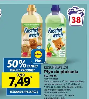 Lidl Płyn do płukania aloe vera Kuschelweich oferta