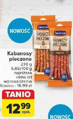 Carrefour Kabanosy pieczone drobiowe Tarczyński oferta