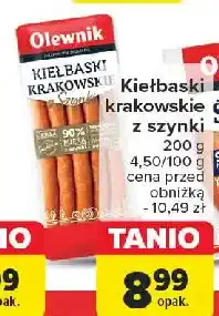 Carrefour Kiełbaski krakowskie Olewnik oferta