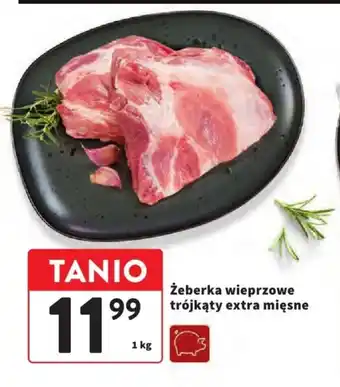 Żeberka wieprzowe trójkąty extra mięsne 1 kg
