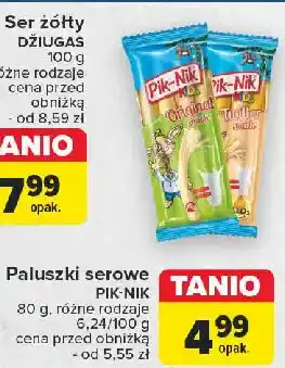 Carrefour Paluszki serowe original Pik-Nik Kids oferta