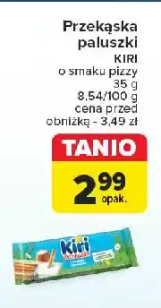 Carrefour Przekąska: serek+paluszki pizza Kiri oferta