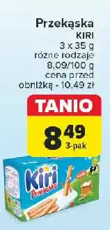 Carrefour Przekąska: serek+paluszki Kiri oferta