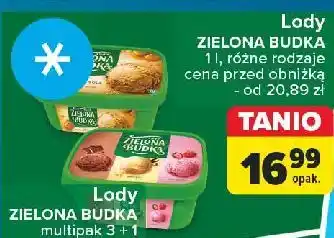 Carrefour Lody czekoladowo- waniliowo- truskawkowe Zielona Budka oferta