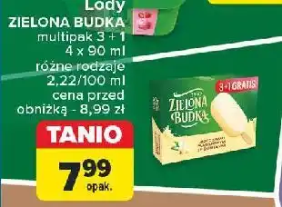 Carrefour Lody waniliowe ze śmietanką Zielona Budka oferta