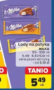 Carrefour Lód vanilla & chocolate swirl Milka Ice Cream oferta