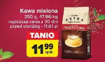 Carrefour Kawa Astra Łagodna Tradycyjna oferta