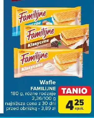 Carrefour Wafle śmietankowe Jutrzenka Familijne oferta