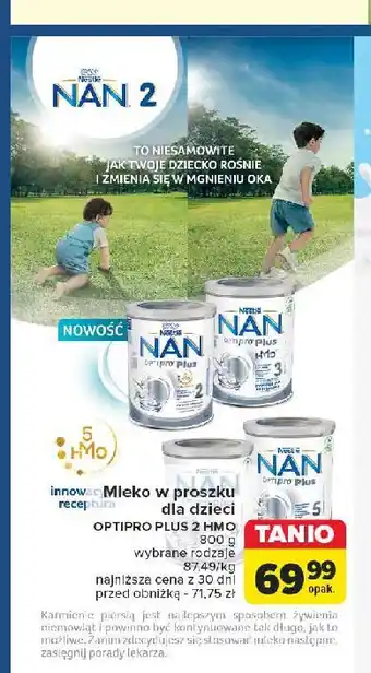 Carrefour Mleko 2 Nestle Nan Optipro Plus oferta
