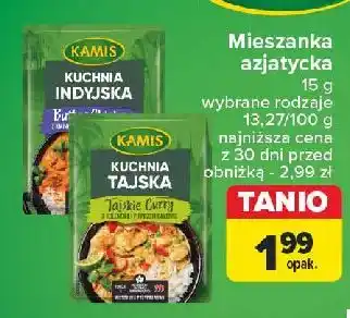 Carrefour Przyprawa tajskie curry z kolendrą i pieprzem cayenne Kamis oferta