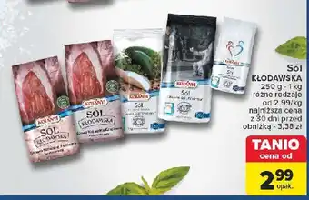 Carrefour Sól różowa z kopalni w kłodawie Kotanyi oferta